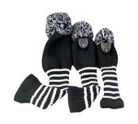 Diogeynu 3lots - Fundas de golf resistentes al desgaste para conductores de golf, fundas de punto largas para cabeza de golf, equipo de golf profesional, cubierta de punto de doble capa