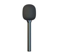 Diogeynu Adaptador ergonómico para micrófono de periodista para claridad de voz en exteriores, cobertura de noticias al aire libre, resistente a escenarios, micrófono de entrevistas de mano