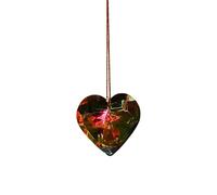 Diogeynu Candelabro de cristal de 40 mm con forma de corazón de amor, prisma de arco iris, atrapasueños de cristal, regalo para decoración de jardín, decoración del hogar, boda, ventana