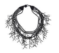 Diogeynu Ethnic Styles - Collar de cuentas multicapa de longitud ajustable, cadena para el cuello, ligero y elegante, joyería de resina para mujer, collar étnico multicapa, talla única, como se