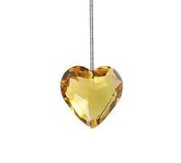 Diogeynu Lámpara de araña de cristal de 40 mm con forma de corazón de amor, prisma de arco iris, atrapasueños de cristal, regalo para decoración de jardín, decoración del hogar, boda, ventana