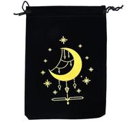 Diogeynu Paquete de tarjetas de juego de mesa con cordón, bolsa de almacenamiento de tarot, bolsas de joyería, bolsas de embalaje de cristal de adivinación de brujas, a