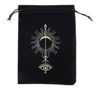 Diogeynu Paquete de tarjetas de juego de mesa con cordón, bolsa de almacenamiento de tarot, bolsas de joyería, bolsas de embalaje de cristal de adivinación de brujas, h