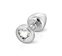 Diogol - Anni r butt plug heart silver 25 mm