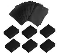 Diompirux 300 Fundas para Tarjetas Estándar, 66x91mm Negro Card Sleeves, Fundas para Cartas de Comercio, para Pokémon, Tarjetas Mágicas, MTG, Juego de Mesa, Sports Game