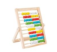 Diompirux Ábaco Infantil Juguetes de Madera, Compacto y portátil Abacus Matematicas Montessori, Abacos para Niños Primaria Ayuda Aritmética con 100 Bolas de Cuentas, Aprender Hecho fácil
