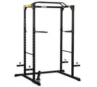 Dione - Squat Rack - Estructura de acero de 50 x 50 mm - Fitness Power Rack Jaula - Barra de dominadas