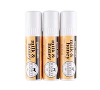 Dionis Goat Milk Skincare Milk & Honey Holiday Lip Balm Gift Set - Beeswax, Shea Butter & Coconut Oil Lip Care Products Made in The USA - Cruelty Free Lip Moisturizer For Chapped Lips, 0.28oz 3 Pack