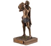 Dionisio - Figura en miniatura, dios griego del vino, piedra artificial, pintado a mano, color bronce, de la colección Veronese. 708-78035