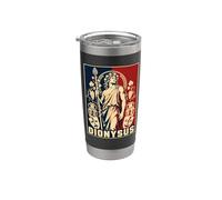 DIONISO Dios Griego Teatro Tragedia Comedia Vaso térmico de acero inoxidable de doble pared