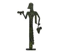 Dioniso Griego Dios del Vino Real Bronce Metal Arte Estatua Plana Escultura