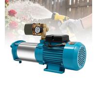 DioPaiB Bomba centrífuga autocebante de 1300 W, 4000 l/h, acero inoxidable, 9,8 bar, bomba de jardín con interruptor de presión y manómetro, bombas de agua autocebantes, temperatura máxima del agua 35