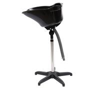 DioPaiB Lavabo de peluquería móvil, con manguera de drenaje, altura ajustable 94-122 cm, lavabo de cabeza para postrado en la cama, lavabo hacia atrás, lavabo con champú