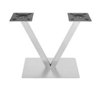 DioPaiB Patas de mesa de acero inoxidable en forma de V, marco de mesa de 70 x 40 cm, patas de mesa de acero inoxidable, hasta 200 kg, patas de mesa en forma de V, para mesas de centro, mesas de