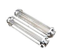 Dioptría de cristal con vista de flujo sanitario de trébol, triple abrazadera de 1,5 "y 2", compatible con tubería de 19/25/32/38/51mm OD SUS 304, accesorio de acero inoxidable Homebrew(25mm x Ferrule