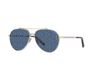 DIOR Hombre Sunglass CDdiamonda1U - Color del Marco: Gris, Color de la Lente: Azul