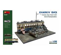 Diorama 1/35 Miniart Kharkiv 1943 Con Tranvía, Stug Iii Ausf. G, 13 Figuras Y B
