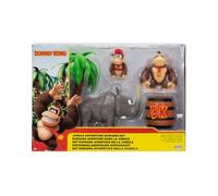 Diorama Donkey Kong Jungle Adventure y Figuras de acción de 6cm