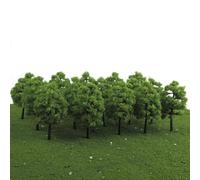 Diorama - Kit de paisaje, 10 unidades, modelo a escala HO, árboles, tren, ferrocarril, micropaisaje, parque, paisaje, escala, diseño de árbol, diorama, fabricación de escenas, 5 cm