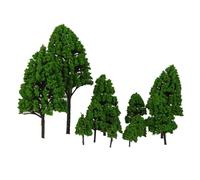 Diorama - Kit de paisaje, 12 piezas de 2,5 a 16 cm de árboles de modelo mixto para diorama de tren, manualidades, construcción escénica, árbol en miniatura