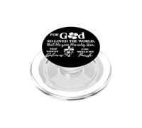 Dios AMÓ AL Mundo Frase Inspiradora de Fe PopSockets PopGrip para MagSafe