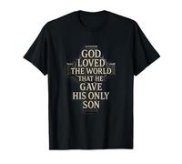 Dios AMÓ AL Mundo... Jesús, Cruz, Religión Diseño Camiseta