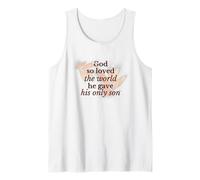 Dios Amó Así Al Mundo Religiosa Fe Cristiana Jesús Hijo Camiseta sin Mangas