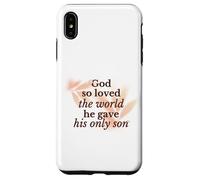 Dios Amó Así Al Mundo Religiosa Fe Cristiana Jesús Hijo Carcasa para iPhone XS MAX