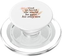 Dios Amó Así Al Mundo Religiosa Fe Cristiana Jesús Hijo PopSockets PopGrip para MagSafe