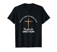 Dios amó Tanto al Mundo Biblia Cristiana versículo bíblico Camiseta