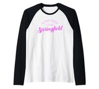 Dios Amor Springfield Illinois Retro Lincoln Vintage Chicago Camiseta Manga Raglan