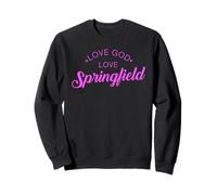 Dios Amor Springfield Illinois Retro Lincoln Vintage Chicago Sudadera