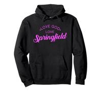 Dios Amor Springfield Illinois Retro Lincoln Vintage Chicago Sudadera con Capucha
