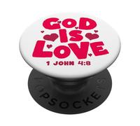 Dios Amor Verso de la Biblia Católica Juan PopSockets PopGrip Adhesivo