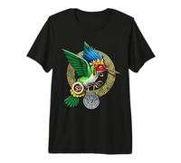 Dios Azteca Huitzilopochtli Colibrí Pájaro Maya Mitología Camiseta Premium