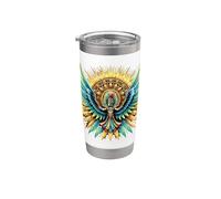Dios azteca Huitzilopochtli Mexicano Vaso térmico de acero inoxidable de doble pared