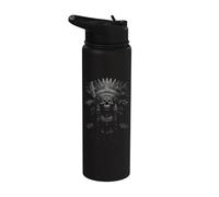 Dios Azteca Maya Mexicano Tolteca Inca Maya Indígena Azteca Stainless Steel Insulated Water Bottle
