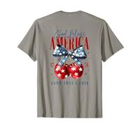 Dios Bendiga a América 1776 Land That I Love Backprint Camiseta
