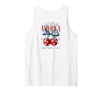Dios Bendiga a América 1776 Land That I Love Backprint Camiseta sin Mangas
