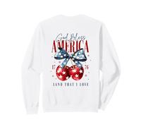 Dios Bendiga a América 1776 Land That I Love Backprint Sudadera