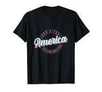 Dios Bendiga a Estados Unidos la Tierra Que Amo Camiseta gráfica económica, Hombre, Negro, M