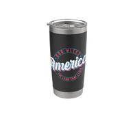 Dios bendiga a Estados Unidos la tierra que amo Vaso térmico de acero inoxidable de doble pared