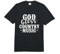 Dios Bendiga a la música Country USA America Cowboys Comfort Colors Adult Heavyweight T-Shirt