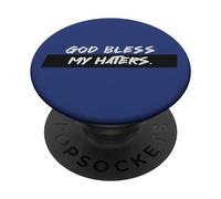 Dios Bendiga a mis odiadores Cita motivación PopSockets PopGrip Adhesivo