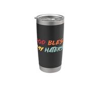 Dios bendiga a mis odiadores cita motivación Vaso térmico de acero inoxidable de doble pared
