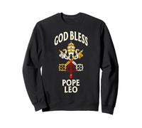 Dios Bendiga al Papa León Escudo del Vaticano Oración Católica Bendición Sudadera