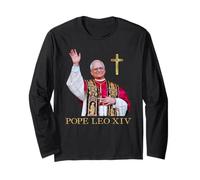 Dios Bendiga al Primer Papa Americano Leo XIV Iglesia Católica Fe Manga Larga