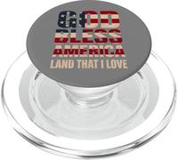 Dios Bendiga el Arte de la Bandera de PopSockets PopGrip para MagSafe
