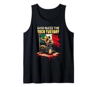 Dios Bendiga el Martes de Tacos Lucha Libre Camiseta sin Mangas