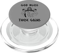 Dios Bendiga Estas Ganancias - Christian Jesus Fitness Gym Workout PopSockets PopGrip para MagSafe
